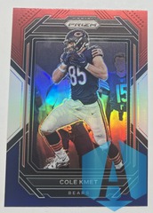 2022 Panini Prizm Red White & Blue #50 Cole Kmet Bears